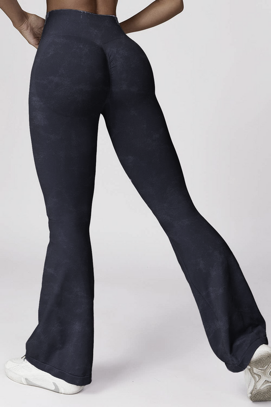 Dark Gray Mineral Wash Seamless Yoga Leggings