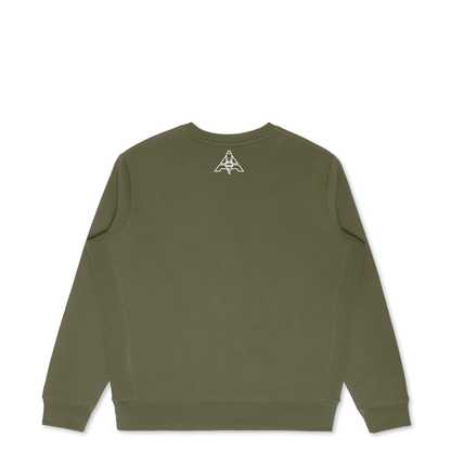 Limited Edition Custom 100% USA Cotton Crew Neck - Olive Green