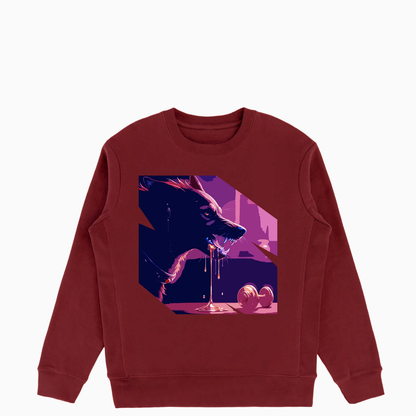 Limited Edition Custom 100% USA Cotton Crew Neck - Bergamot Deep Burgundy