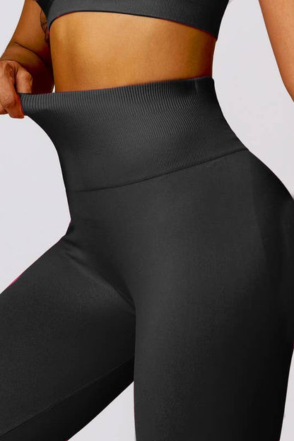 Premium Seamless Mineral Wash Activewear Yoga Wide Leg Workout Pants